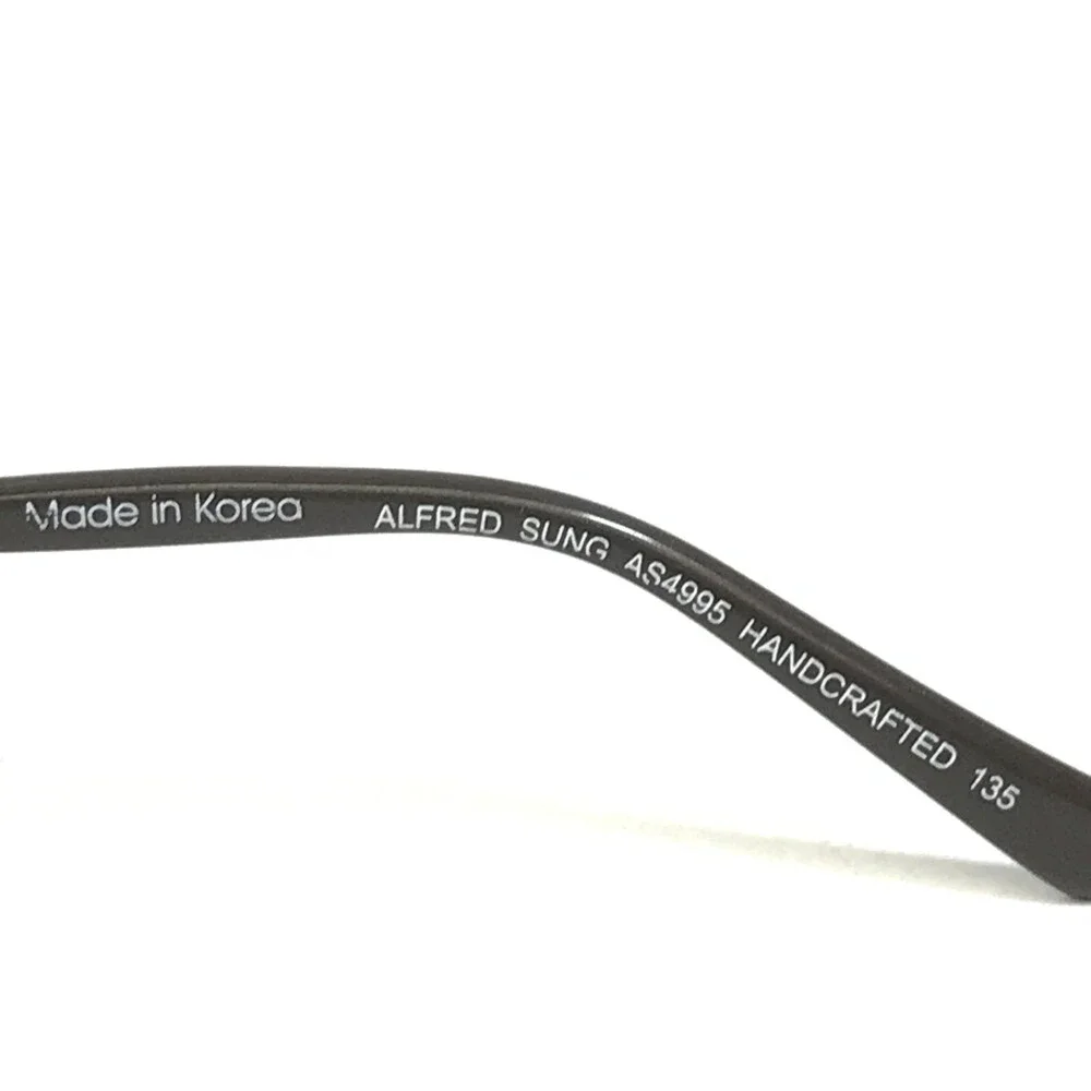 Alfred Sung Eyeglasses Frames AS4995 BRN CEN Brown Bronze Rectangular 49-17-135
